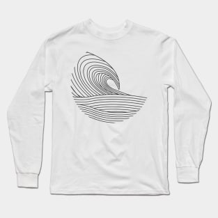 Surf Line Art Long Sleeve T-Shirt